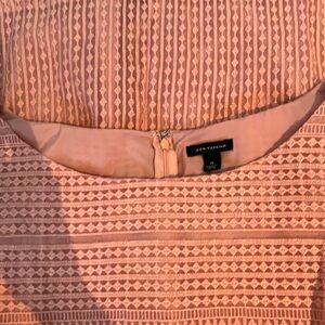 Peach, Ann Taylor shift dress